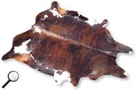 Dark Brindle Cowhide
